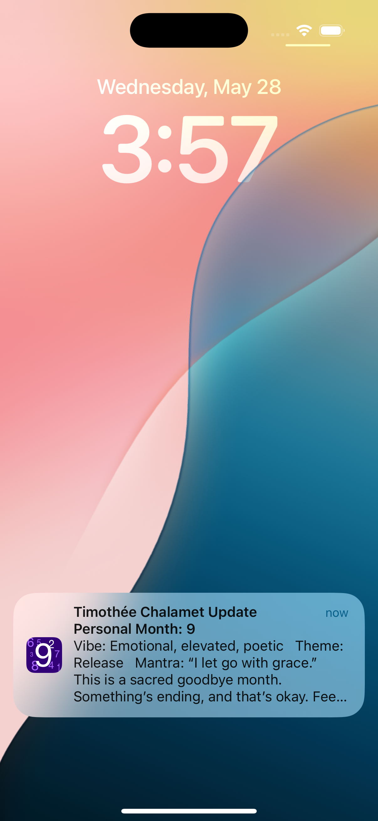 Numerology 2 Forecast Notification